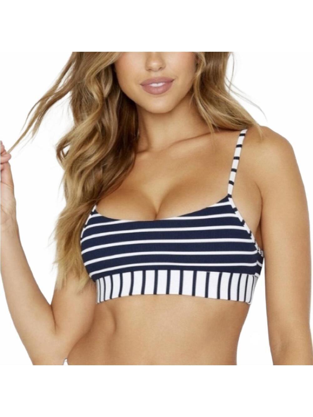 Beach Bunny Swim Emerson Striped Bikini Bralette Swim Top Women's Size Medium